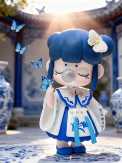 我心目中的青花瓷题材天花板:囡茜青花和苏蕊青花。古典美，清雅