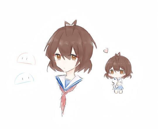 其实衣服好像画错了