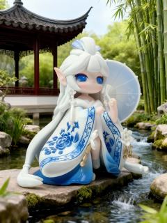 我心目中的青花瓷题材天花板:囡茜青花和苏蕊青花。古典美，清雅