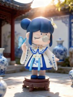 我心目中的青花瓷题材天花板:囡茜青花和苏蕊青花。古典美，清雅