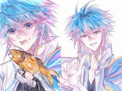 同一个人画的同一个人。没有人觉得很诡异吗哈哈哈哈