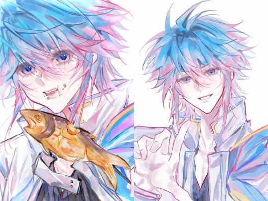 同一个人画的同一个人。没有人觉得很诡异吗哈哈哈哈