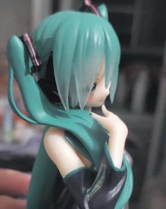 抄的手办
其实这款手办是之前那个单马尾miku的侧面...再