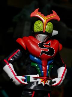 这种复古感的假面骑士﻿正合我口味
身材比例和剧照还原度很高，