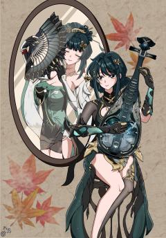 搬运一下之前画的含英生贺
(:3 っ)=≡=-･∴’Σ[__