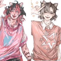 翻到了之前的旧图重绘
两图隔了一年