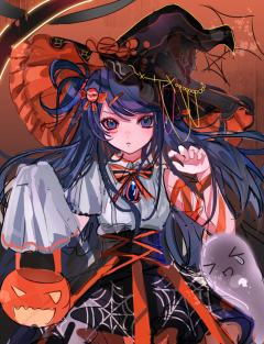 昨天两个小时极限摸的万圣节小猫