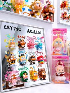我超拿得出手的哭娃收纳画‼️
还有度假哭娃搪胶～盲盒一应俱全