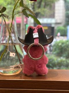 帅气的拉布布来咯！！
脸戴杰森面具
头戴西部牛仔帽子
连背影