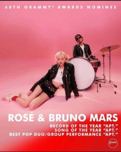 2025 年 11 月 7 日,第 68 届格莱美奖提名名单