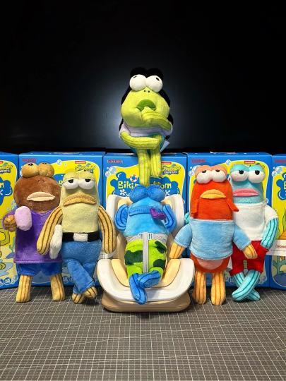 打工鱼、瘫瘫鱼、愣愣鱼、躺平鱼、呆呆鱼、酷酷鱼