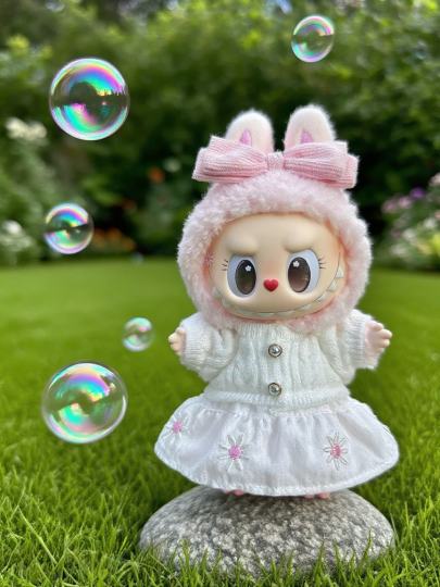 秋日甜妹Mokoko毛球，大大的、亮晶晶的眼睛，一颗红色爱心鼻子，“小恶魔”的俏皮感尽显，萌化了🥰🥰🥰