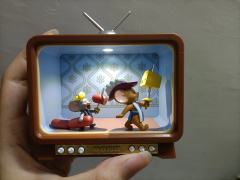 两个火枪鼠太可爱了!
杰瑞和泰菲胜利归来😌
背景也很复古，