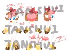 新兽设彩色版～（第n个兽设，呵呵）萌萌哒小羊（取名叫棉球）欢