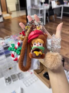 小甜豆属于你的节日做成包挂也忒好看了～而且是免打孔的，太棒噜