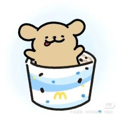 闺蜜头像 ，线条小狗版 