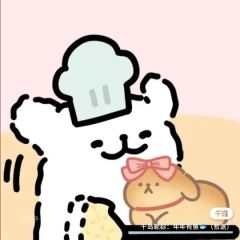 闺蜜头像 ，线条小狗版 