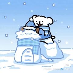 线条小狗版头像闺蜜 