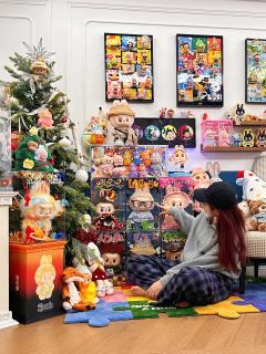 已经提前开始布置我的圣诞🎄盲盒小家啦～
labubu含量极