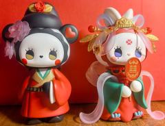 很喜欢收集这种一对一对的手办。EMMA家的山和海是第一对和女