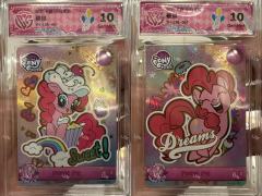 辉月一弹全套共计15张LSR卡位，分数均为CCG评级10G，