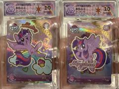 辉月一弹全套共计15张LSR卡位，分数均为CCG评级10G，