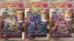 辉月一弹全套共计15张LSR卡位，分数均为CCG评级10G，