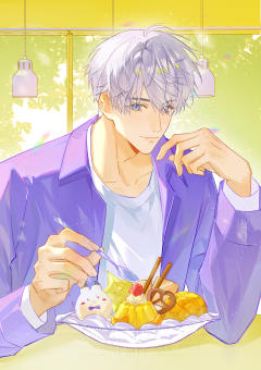 🍧甜品and约会！【芋泥芒果布丁船】
多巴胺加载100%—