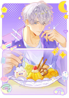 🍧甜品and约会！【芋泥芒果布丁船】
多巴胺加载100%—