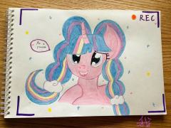 纯手画的哦，色彩就亮解一下吧，没几个笔…😂