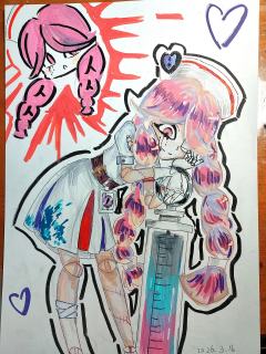  @黑执.猫仆-♥ 联动作品已完成，
丧心护士，海瑟
原谅我