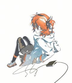 标题党致歉，是之前画的足立零喵，临界压画质太狠了，线稿还好，