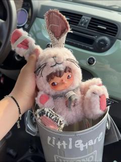 Hirono小野毛绒兔真的好好看
运气好一发就抽中了，要是能