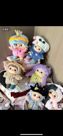 虞书欣同款滴角落撕裂熊，全新未拆封WAKUKU手工世界系列盲