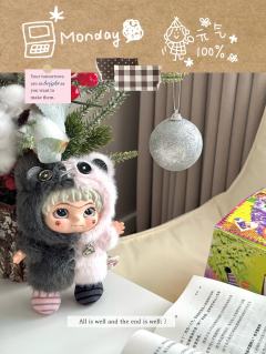 虞书欣同款滴角落撕裂熊，全新未拆封WAKUKU手工世界系列盲