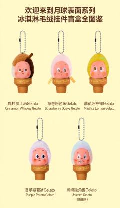 🏆星星人冰淇淋毛绒热度榜单已出炉:
深色加厌世脸果然就是神