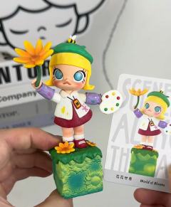 Molly周年雕塑里最好看的一套了，感觉小红帽和花花世界应该