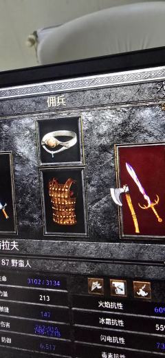 刚打到一把暗金斧头，给佣兵用为啥拿不动呢？力量敏捷也都够