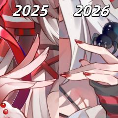 画师一年给家女涂了个红指甲。