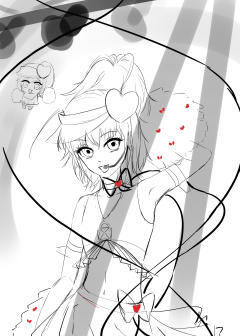 右滑帮忙细化
还没画完呢
马上画上色
灵感，演唱会，
幻想一