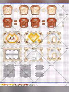 立体拼豆图纸！