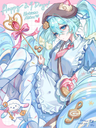 画了新的雪miku！o(^▽^)o