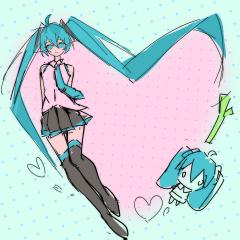 如果幸福是一个圈⭕初音未来，摸鱼，两个爱心你喜欢哪个🥰