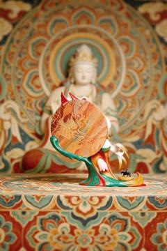 把敦煌壁画"抠"到现实里了 