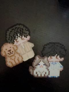 谁懂这个张凌赫！
怎么会有人变成拼豆还那么帅！