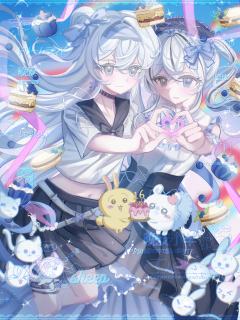 我是空烛哇，好久没营业临界，来发发最近画的图！（感觉自己进步