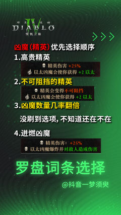 罗盘选项优先选择顺序推荐！
等S6赛季会重新更正～