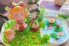 用piny一起浣想diy的化妆镜～