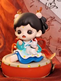 这才是国风盲盒该有的样子，飞天和驭鹿神女好搭啊！又乖又美！