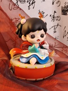 这才是国风盲盒该有的样子，飞天和驭鹿神女好搭啊！又乖又美！